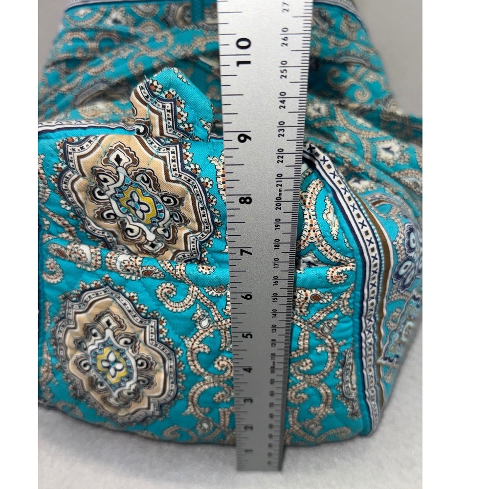 Vera Bradley Retired Totally Turquoise Small Original Duffel Bag - Picture 8 of 10